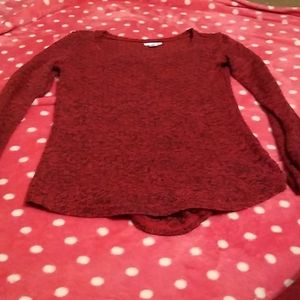 Red-pink long sleeved shirt